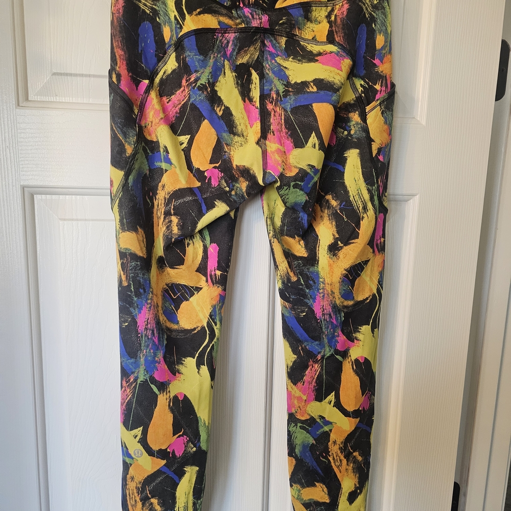 Lululemon Athletica Multicolor Abstract Leggings